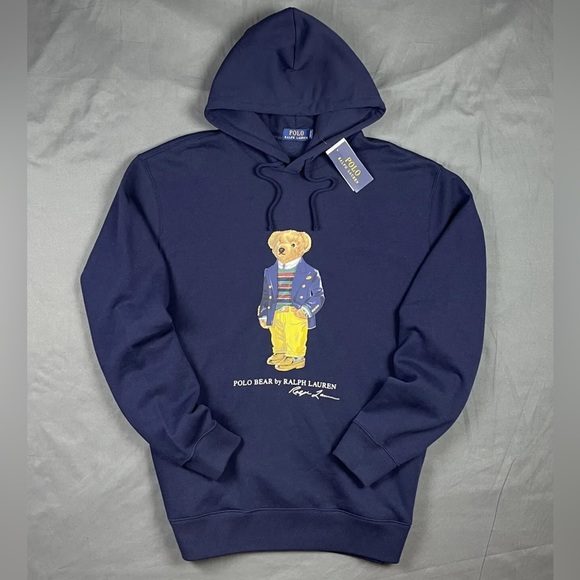 Polo Ralph Lauren Other - Polo Ralph Lauren Polo Bear Fleece Hoodie Navy 1XB 2XB Big & Tall